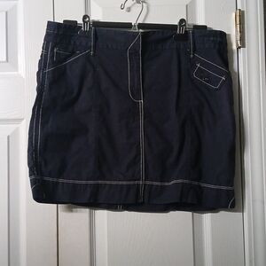 Ann Taylor LOFT navy mini skirt casual night out  Sz 12  NWOT